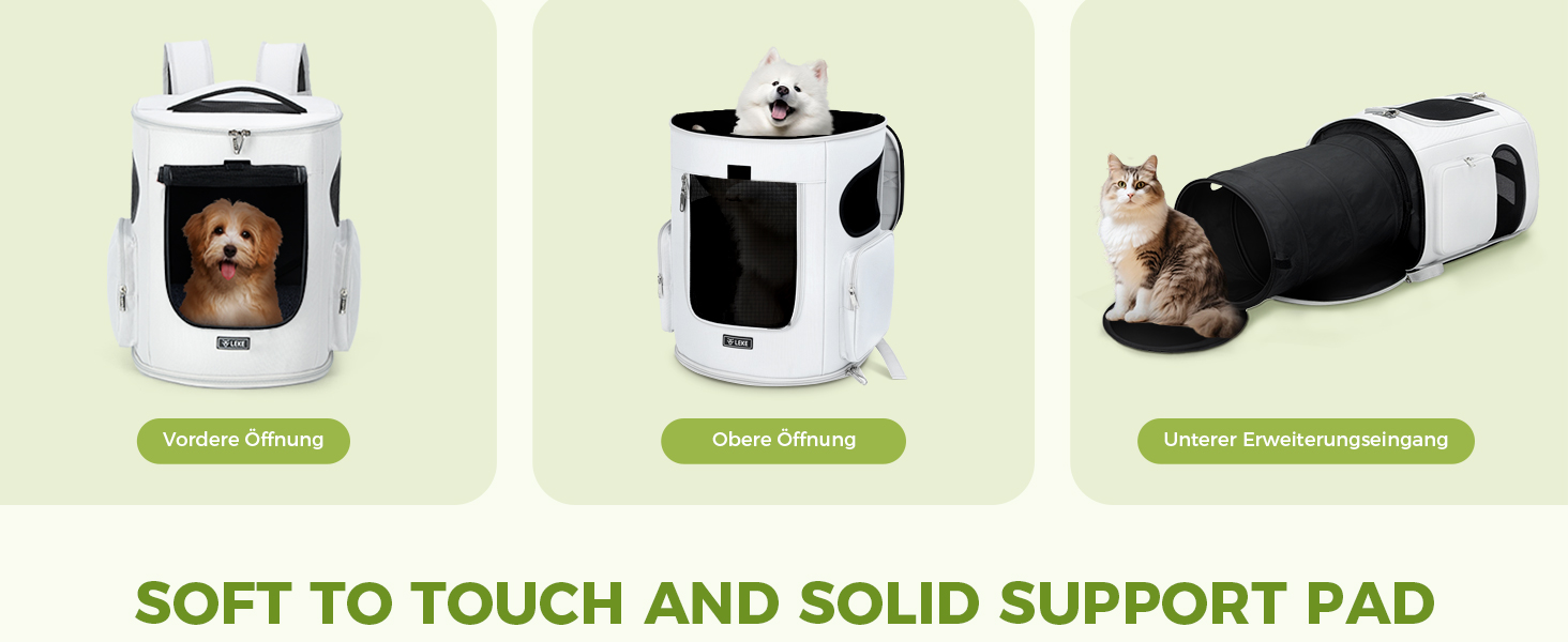 Розширюваний рюкзак для котів та собак Lekespring, переноска для тварин до 8 кг, сірий