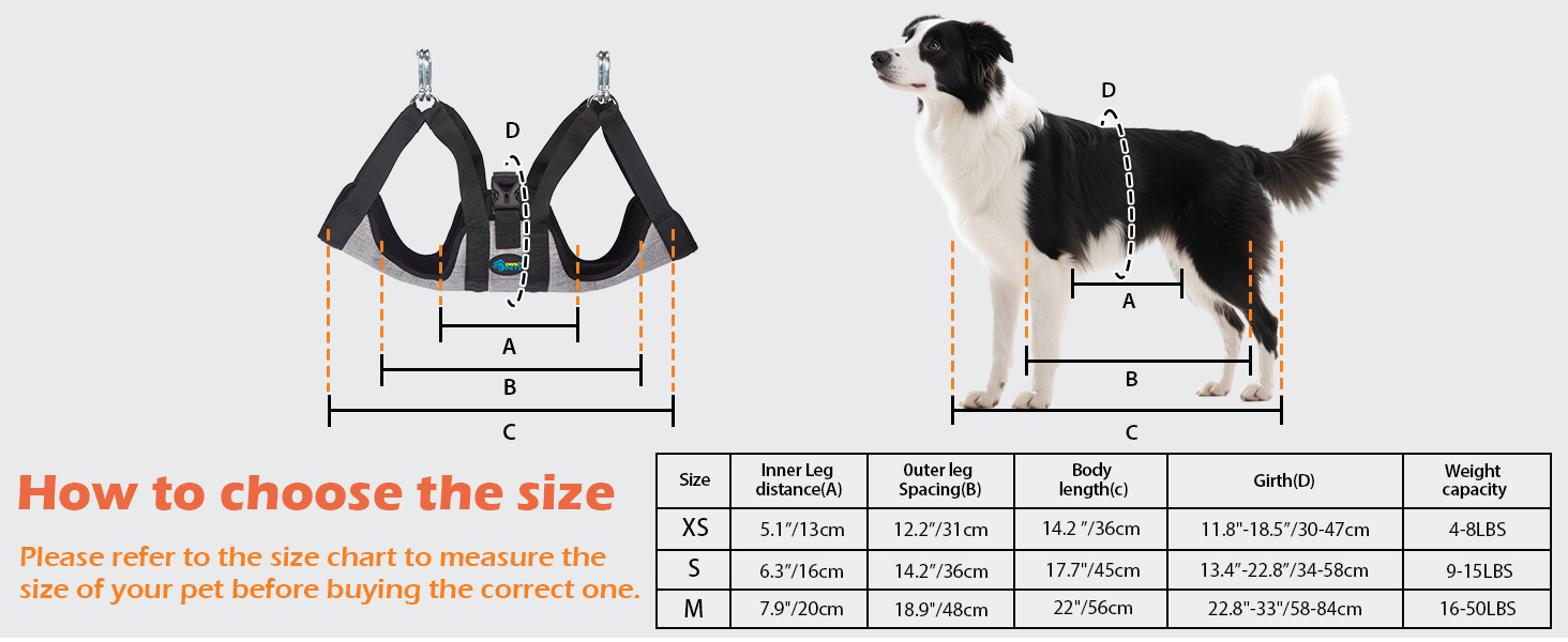 Гамак для собак Ownpets з 4 гачками для миття, грумінгу та стрижки нігтів