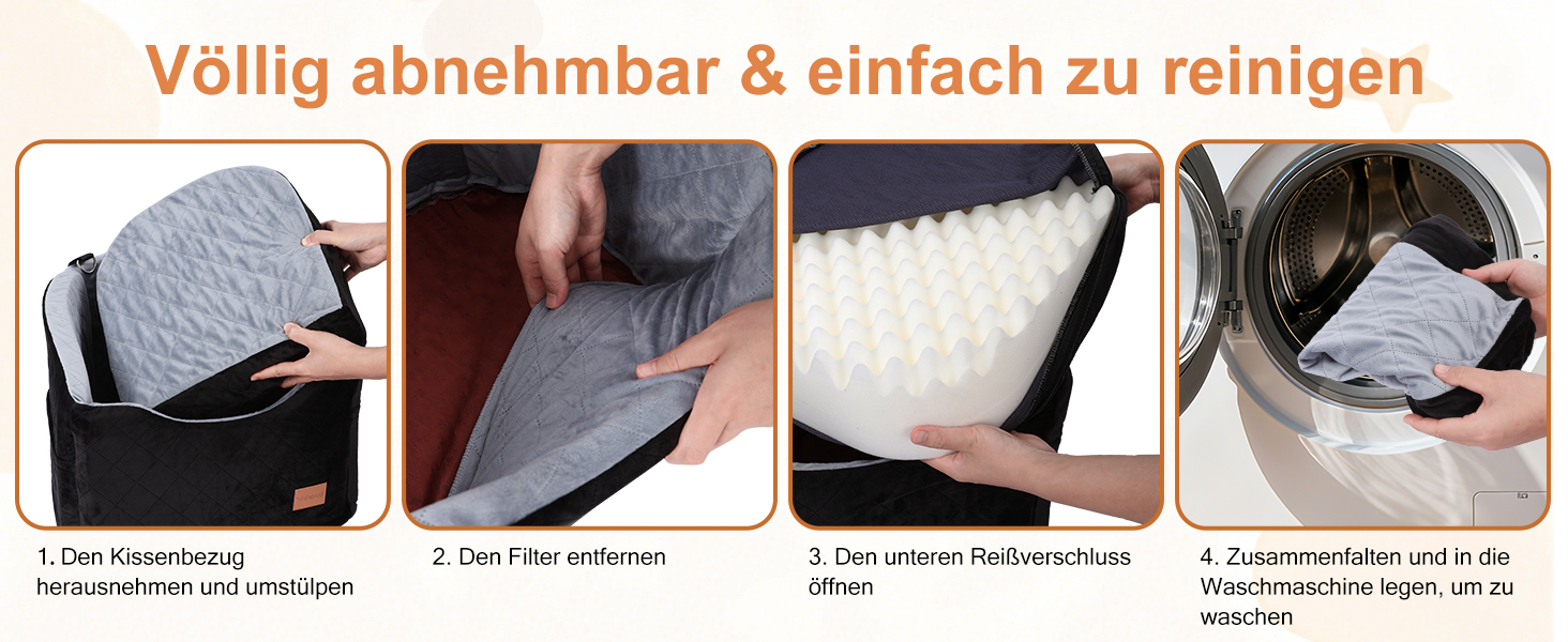 Автокрісло для собак середніх порід до 22,7 кг, автосидіння для собак, крісло-ліжко для подорожей з ременем безпеки, товстим матрацом, неслизьким дном, з можливістю прання та перенесення (Чорний) (55x30x30 см, 52x52x40 см)