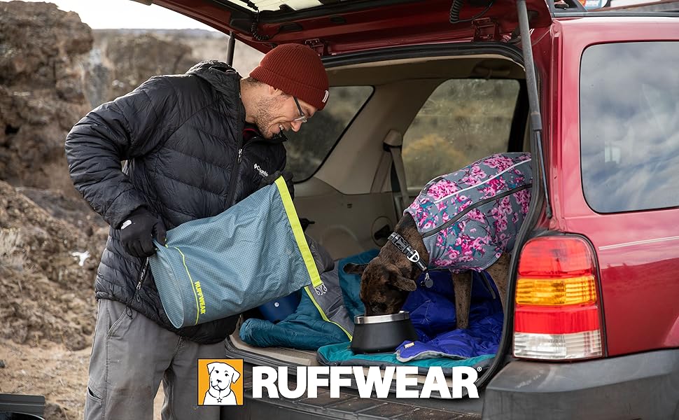 Ruffwear Kibble Kaddie: Переносний мішок для корму для собак, 10L, Blaugrau (Slate Blue)
