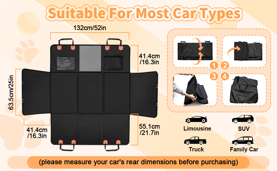Захист для автосидіння собаки, чорний - CISSIYOG