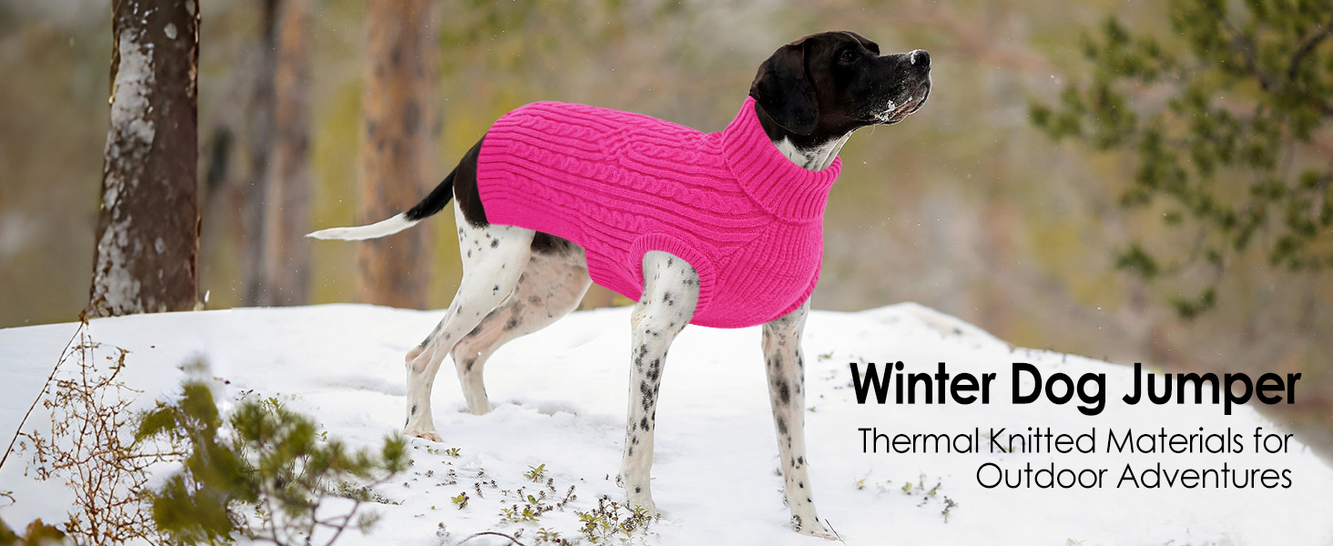 Пуловер для собак AOFITEE, теплий пуловер з коміром-стійкою для дрібних порід (Такса, Мопс, Мальтізе) S, Рожевий