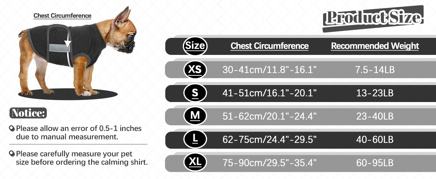 Жилет-заспокійник для собак IECOii, сірий, регульований, з світловідбиваючими смугами, для маленьких собак, S (XS: обхват грудей 30-41 см)