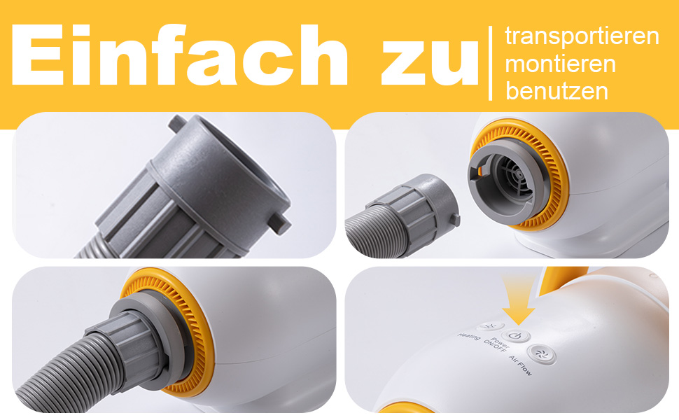 Фен для собак Kanonen-Stil білий 2400W, професійний собачий фен-сушарка з регулюванням швидкості та температури повітря, 1-9 рівнів, 35-60°C, #LYCSJDPWH-DE