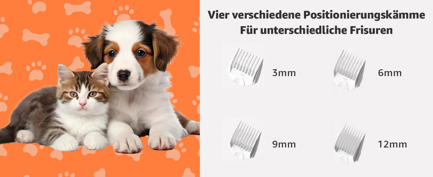 XKISS 2800W Професійний набір для догляду за тваринами 6 в 1: фен, машинка для стрижки шерсті, пилосос для шерсті