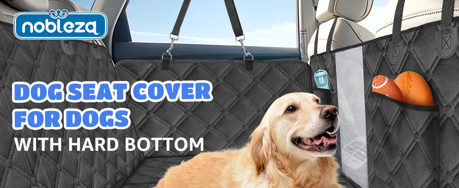 Автоматичний килимок для собак Nobleza з жорсткою основою, 164x131 см, чорний. Захист заднього сидіння авто, вологостійкий, антиковзкий, універсальний розмір