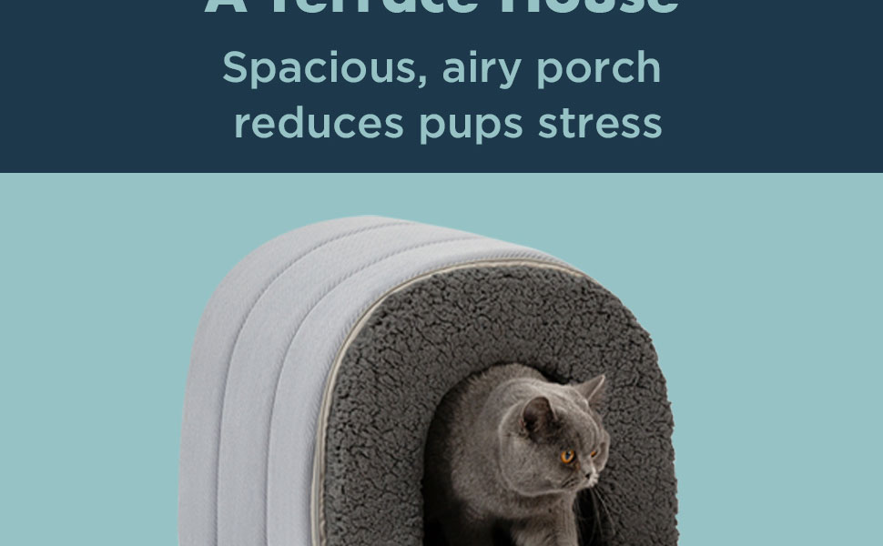 Ортопедичне собаче ліжко Pelzin - будиночок для собак з піною типу 