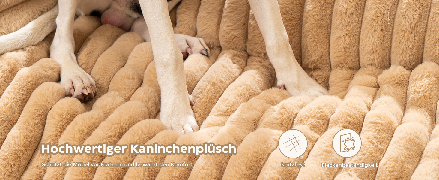 М'який лежак для собак та котів Avont знімний, великий, коричневий