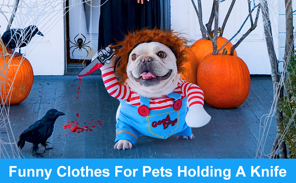 Костюм на Хелловін для собак, карнавальний костюм для домашніх тварин, вечірній набір для рольових ігор, костюми для собак, червоний (S)