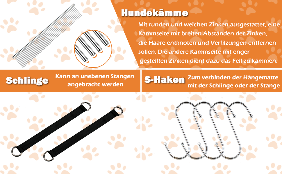 Гамак для грумінгу собак та котів Guzekier, фіксатор, набір для догляду: триммер, пилка, гребінець (до 13 кг)