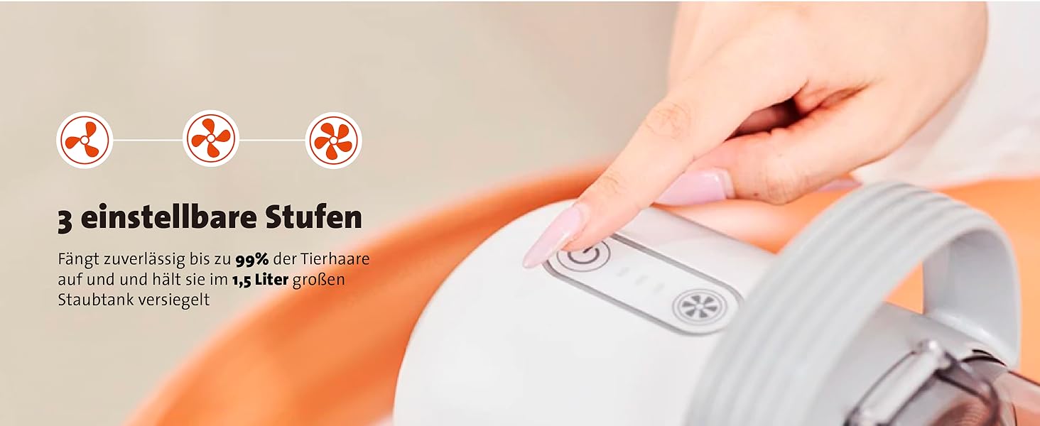 Набір для грумінгу тварин Molly&Cody SAMSON 7-в-1: машинка для стрижки, пилосос для шерсті, 6 насадок. Для собак та котів.