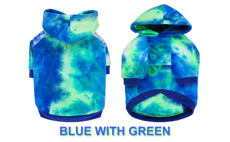 Теплий флісовий світшот з капюшоном для собак, батик, великі та середні породи (5XL, Рожевий)