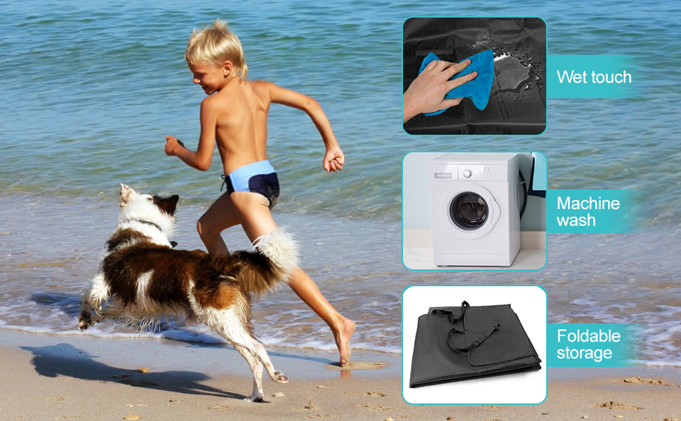 Захисний килимок для собак у машину Greensen, водовідштовхувальний, стійкий до подряпин, 132 x 142 см