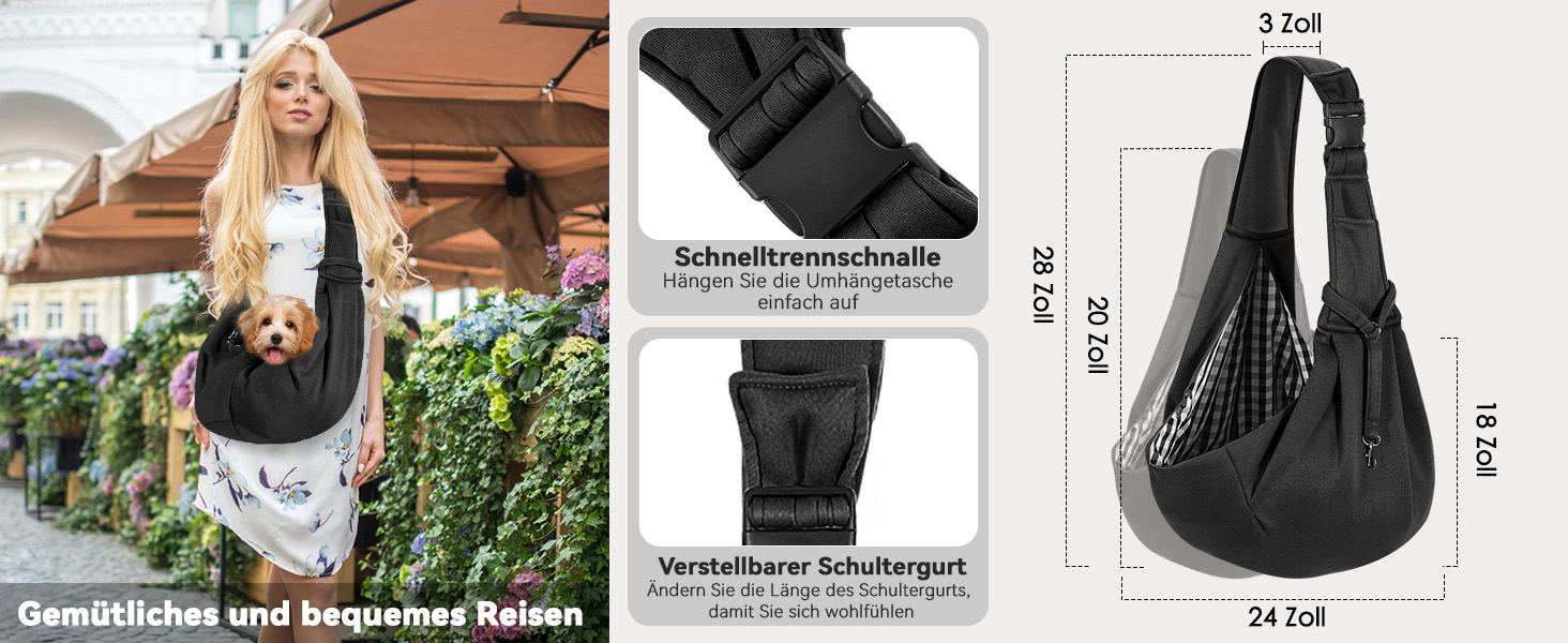 Pawaboo Сумка-переноска для собак та котів, блакитна, до 5.5 кг