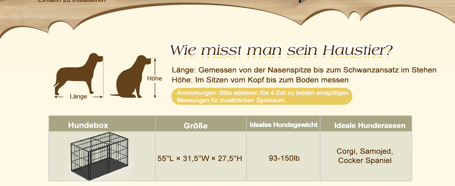 Міцний собачий переносний клітка Pawaboo 56 дюймів: надійний, з килимком, антивандальний, з металевим вольєром та замком, чорний