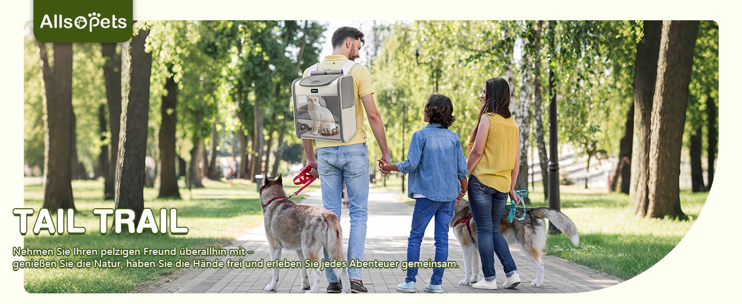 Рюкзак для котів великих порід ALLSOPETS, складаний рюкзак для собак та котів, дихаюча переноска для подорожей, прогулянок та походів (димно-зелений)