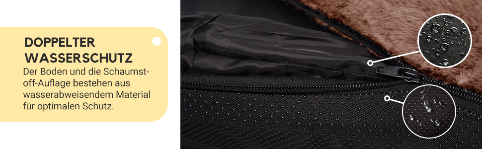 Велике собаче ліжко Furryfection для людей, 180x114x35,6 см, коричневе, з ковдрою та подушкою