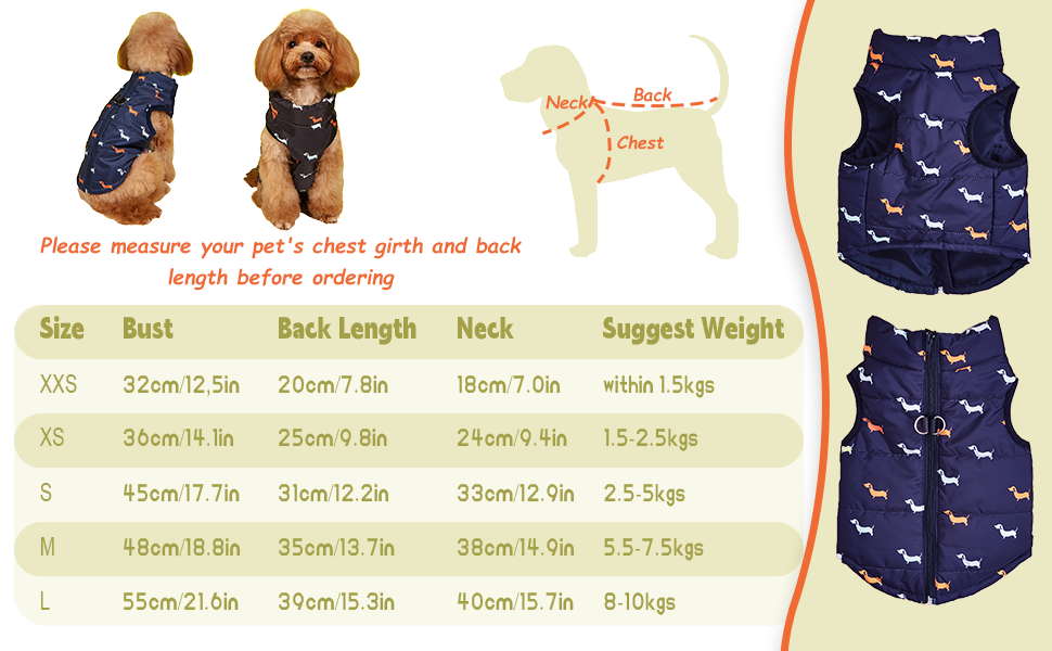 Тепла куртка для собак на зиму від Asmea: чорна, для чихуахуа, такси, S, M. Водонепроникна, з отвором для повідка.