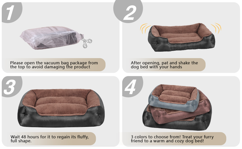 Велике ортопедичне ліжко для собак XXL, чорне (100x80x22 см), миється, для великих собак