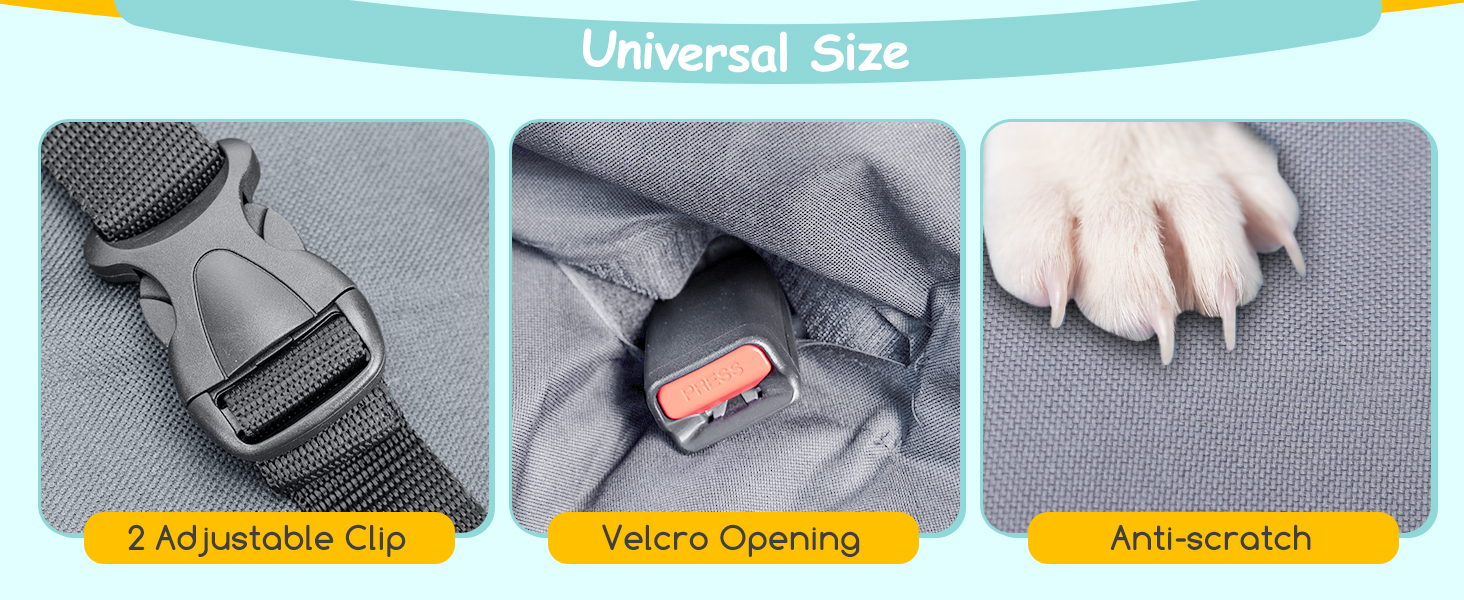 Чохли на сидіння для собак Nobleza: водонепроникні, зносостійкі, універсальні, 140x110 см (Сірий)