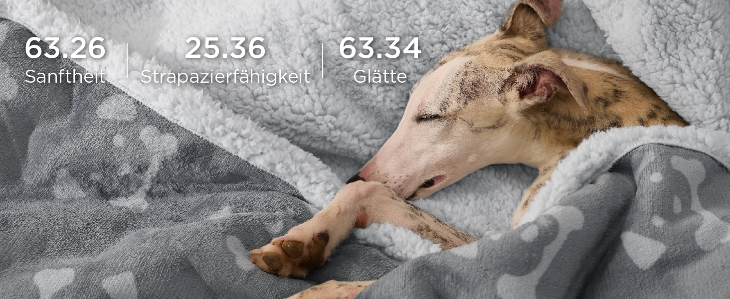 Водонепроникний коврик для собак BEDSURE великих порід - 152x127 см, миючий, з Sherpa Fleece, м'який, сірий XL (127x152)