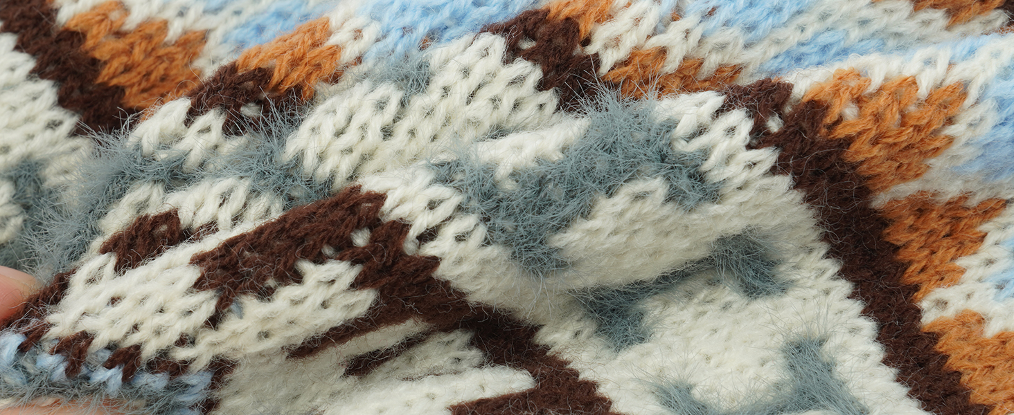 Теплий пуловер для собак - Boho стиль, різдвяний, з отвором для повідка, для чихуахуа, йоркширського тер'єра, джек-рассела, XS, колір кава