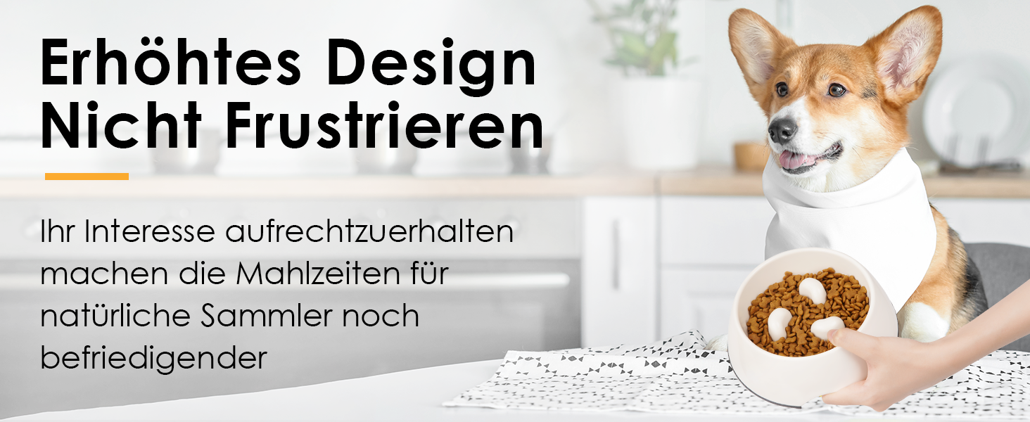 Миска для собак та котів Uperdeign, антизатримка, інтерактивна, 600 мл, рожева