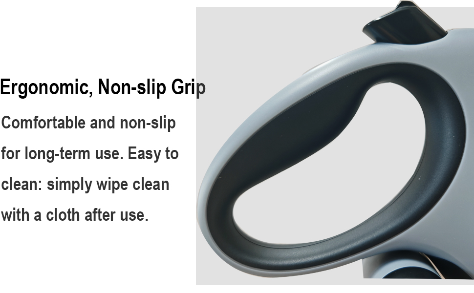 Рулетка для собак Dotolog 8м з двома лініями, з безпечною застібкою, для собак середніх та великих порід (сірий/чорний)