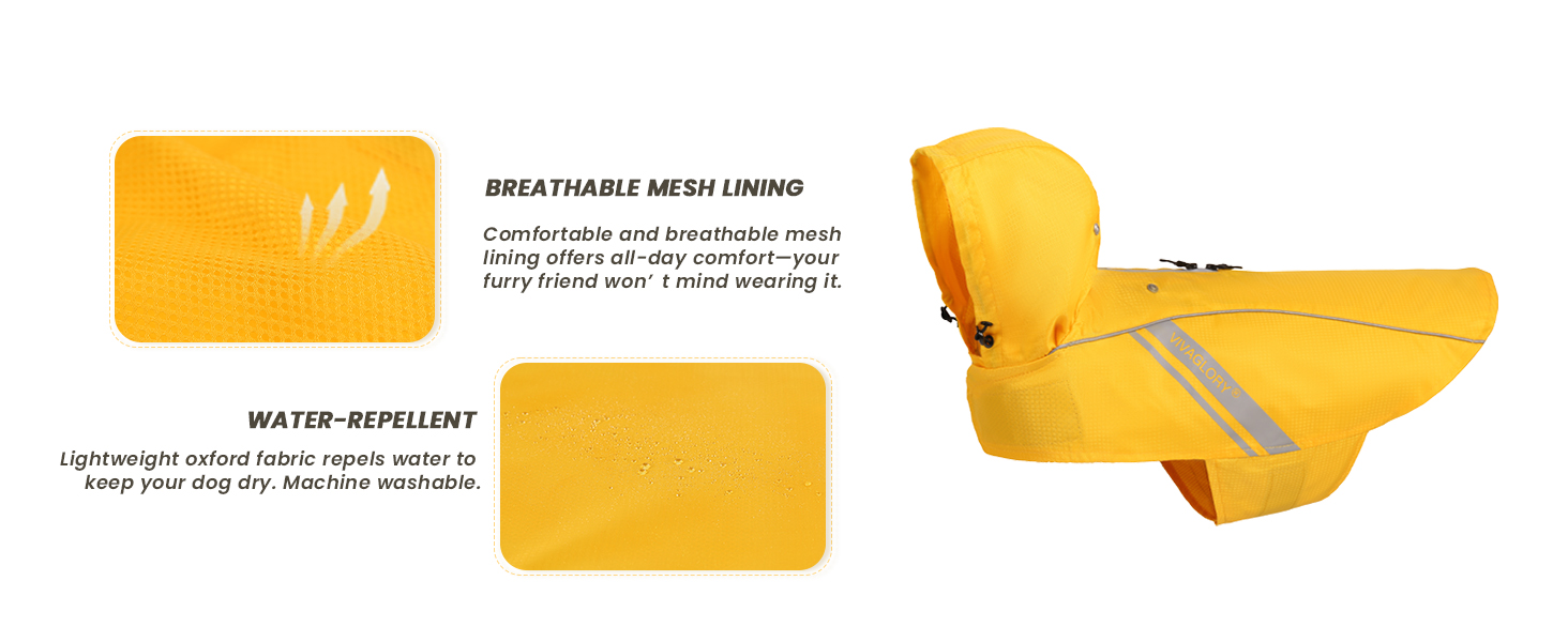 Дощовик для собак VIVAGLORY, водонепроникний, з підкладкою, для зими, XS, блакитний (обхват грудей 38.1-45.7 см)