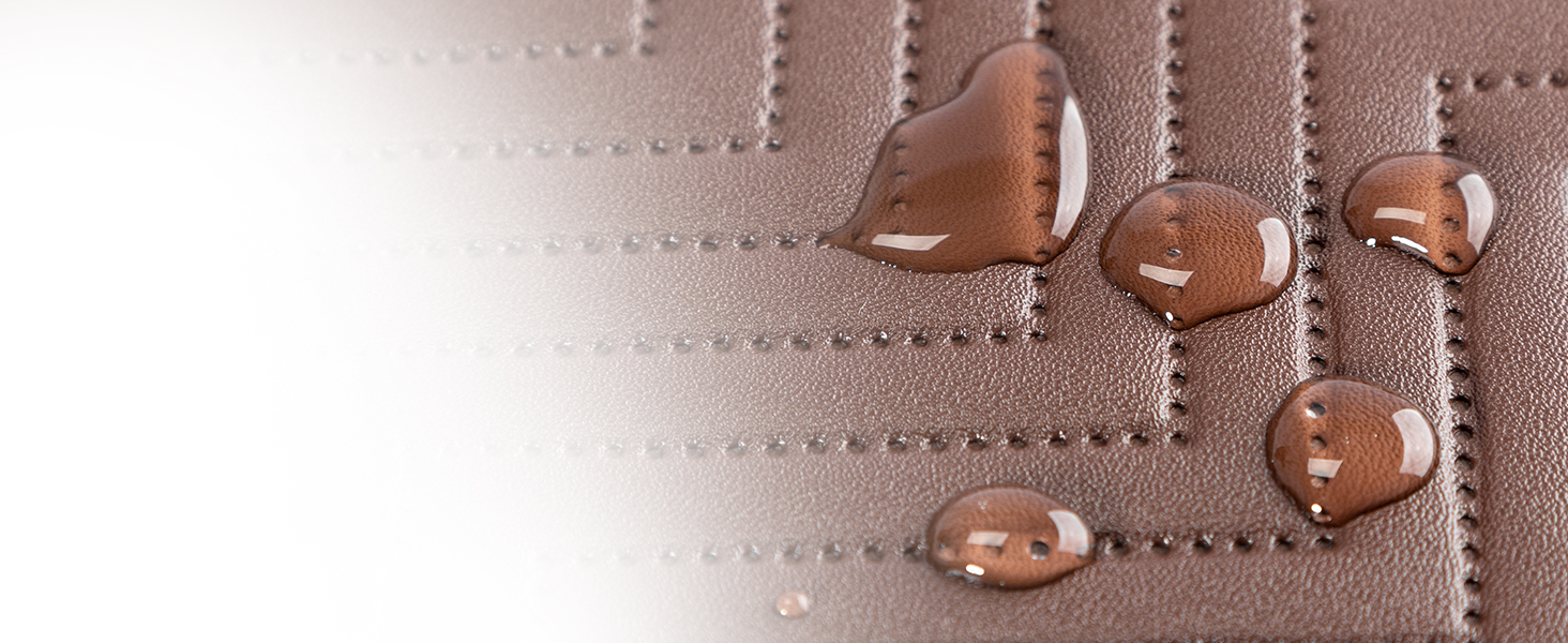 Автокрісло для собак Petfit, кошик для собак у машину, автоліжко для маленьких собак, з фіксатором ременя безпеки, знімні чохли, S, коричневе шкіряне