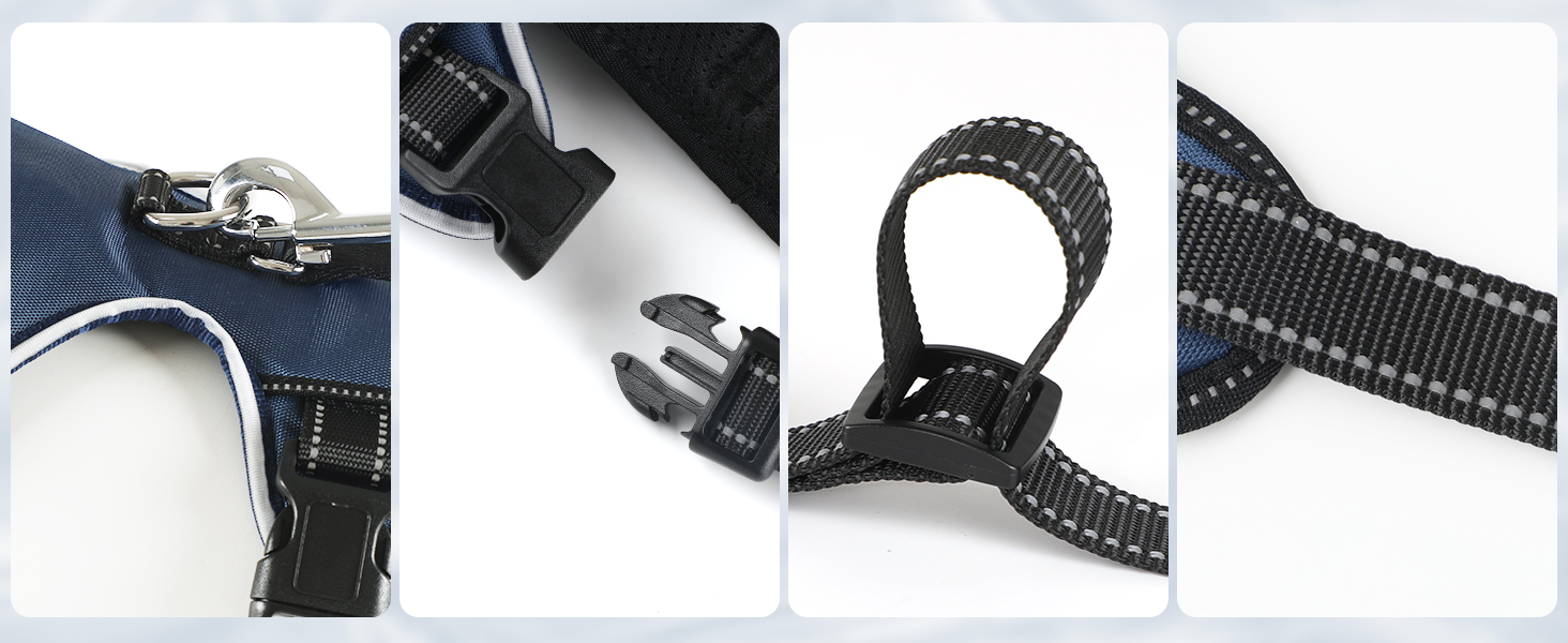 Світловідбиваючий нашийник для собак з LED підсвічуванням, перезаряджуваний, з м'якою ручкою, 3 регульовані розміри, водонепроникний, для середніх та великих собак, зелений (блакитний, XL)