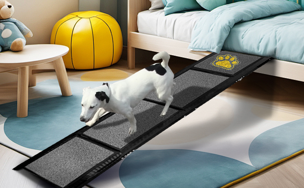 Східці для собак DOKKOME 160 см: Автомобільна рамка для великих собак, стабільна, з антиковзким килимком