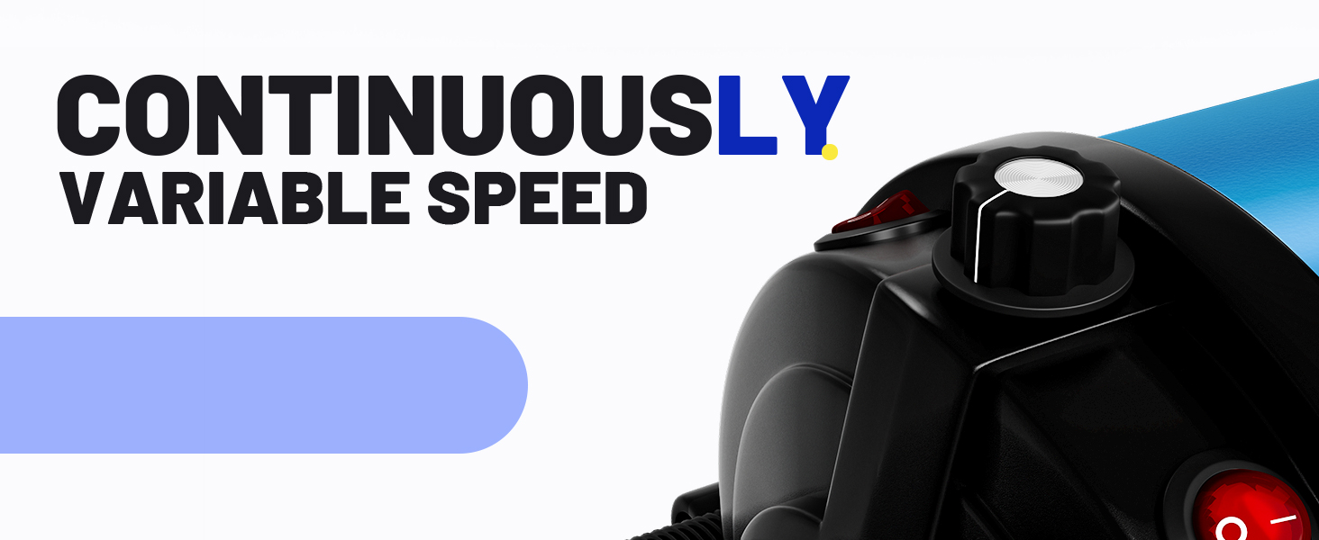 Фен для собак Blower - тихий, 4.5 PS / 3200W, регульована швидкість, з набором насадок (4 шт.), синій