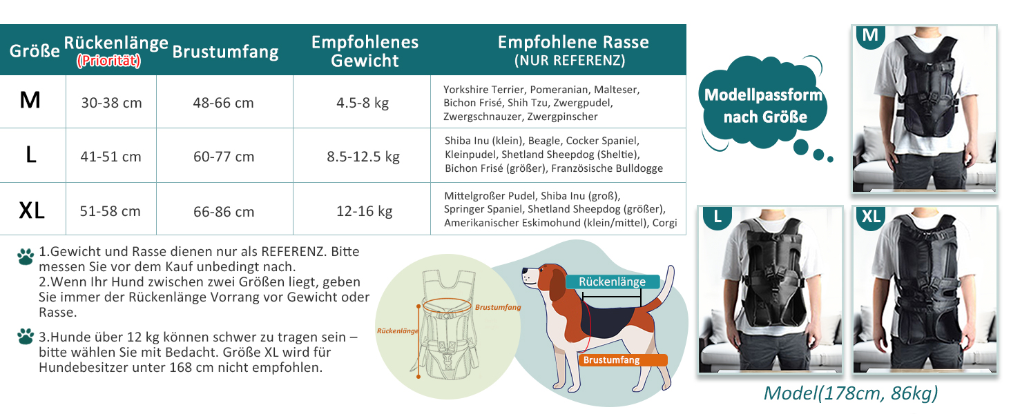 Рюкзак для собак середніх порід ALLSOPETS, регульований, легкий, для піших прогулянок, велосипеда, подорожей та кемпінгу (Хакі, XL)