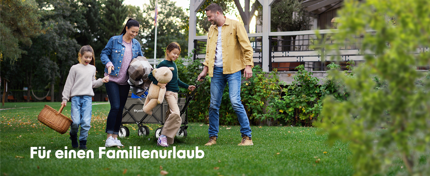 Візок-тачка LifeGoods розкладний сірий – 98x45 см, 94 л, поворотні колеса