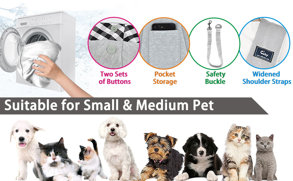 Сумка-переноска для собак CUBY, регульована, двостороння, для маленьких та середніх порід, з безпечним ременем, кишенею на блискавці, знімною підстилкою та підкладкою на плече, зелена, оновлена