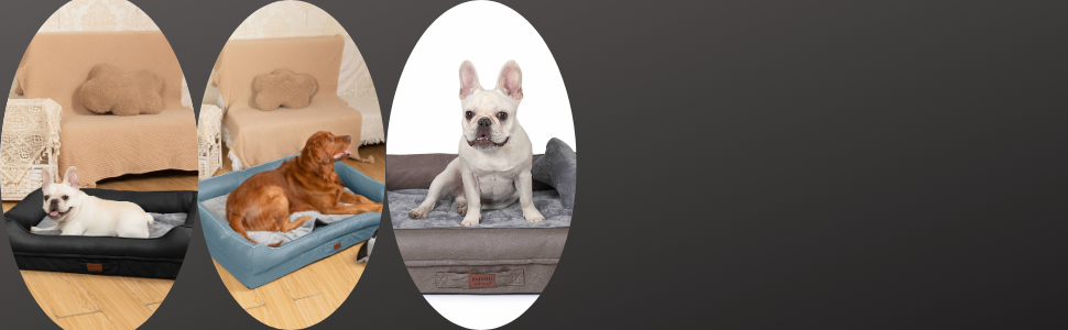 Райкоу - лежанка для собак з знімним подушкою, м'яка та миється. Лежанка, подушка для собак, собаче ліжко, килимок - високоякісне місце для сну для вашого вірного друга. (Темно-сірий, 80 * 60 * 7 см)