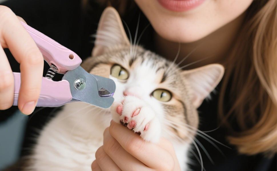 Електричний триммер для обрізки кігтів собак та котів 2-в-1 з LED-підсвічуванням та захисним насадком, ергономічний дизайн, для собак та котів будь-якого розміру
