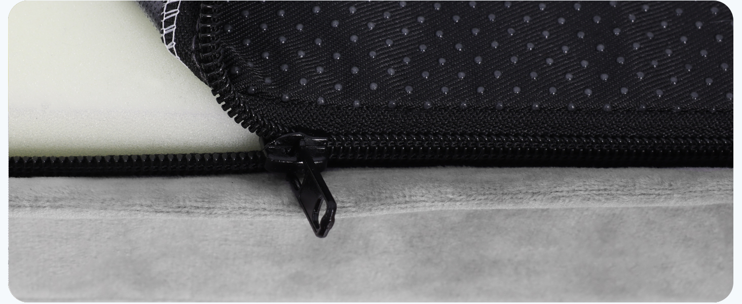 Ортопедичне ліжко для собак KSIIA, великі породи, 104x68x8 см, знімний, сірий