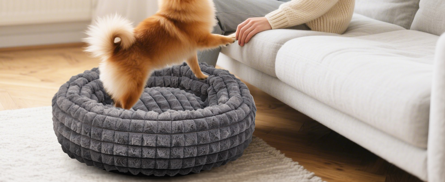 Кігтеточка-ліжко для котів XIAPIA, 58x20 см, сіре, м'яке та тепле, з ортопедичним дном