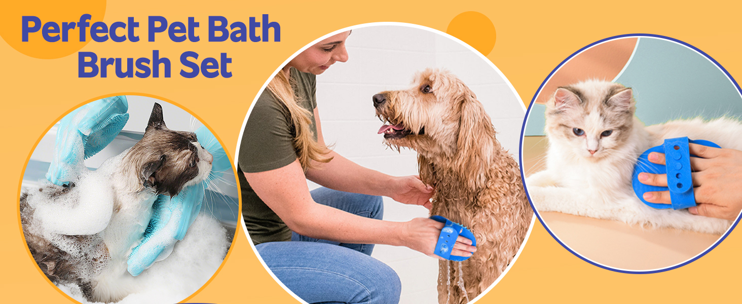Набір для догляду за тваринами 10 предметів: щітка для собак проти випадання шерсті з обрізачем кігтів та тримером, аксесуари для догляду за собаками/котами, гребінець для видалення ковтунів + аксесуари для купання для всіх тварин