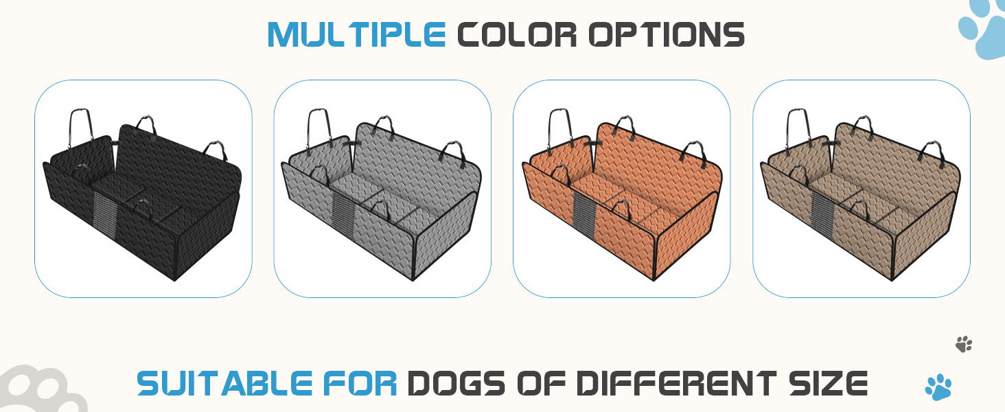 Водонепроникний килимок для собак у машину, XXL, помаранчевий - захист заднього сидіння