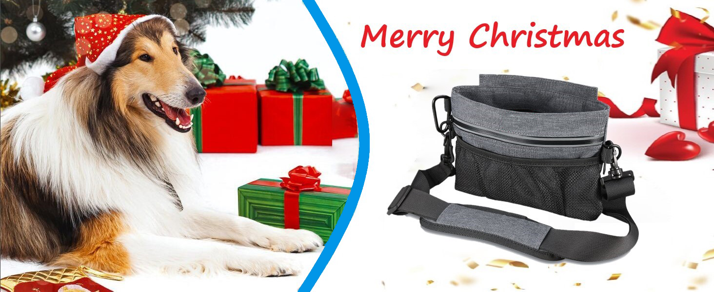 Сумка для ласощів для собак Brifit з магнітною застібкою, для тренувань, з регульованим поясом, знімною внутрішньою кишенею та дозатором для відходів, 22 x 19 x 3 см