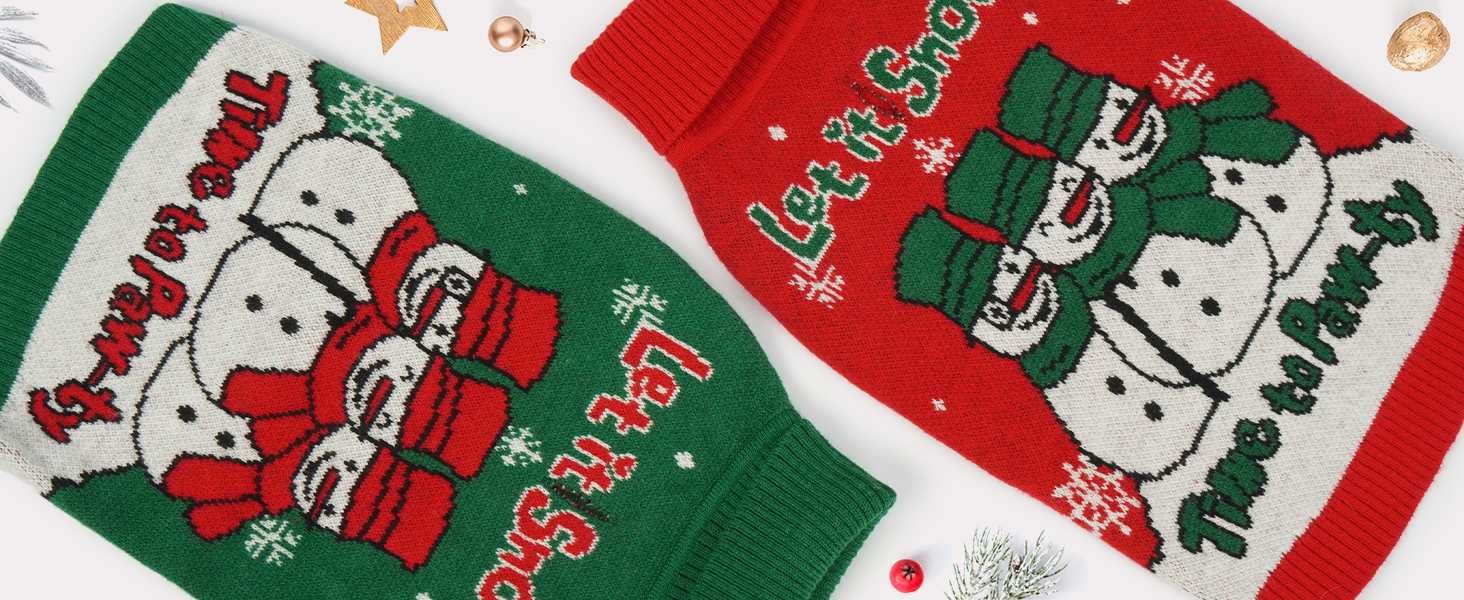 Светр для собак IECOii з коміром-моторолкою, флісовий пуловер, різдвяний пуловер для собак, теплий в'язаний пуловер на Хелловін, 5XL, зелений