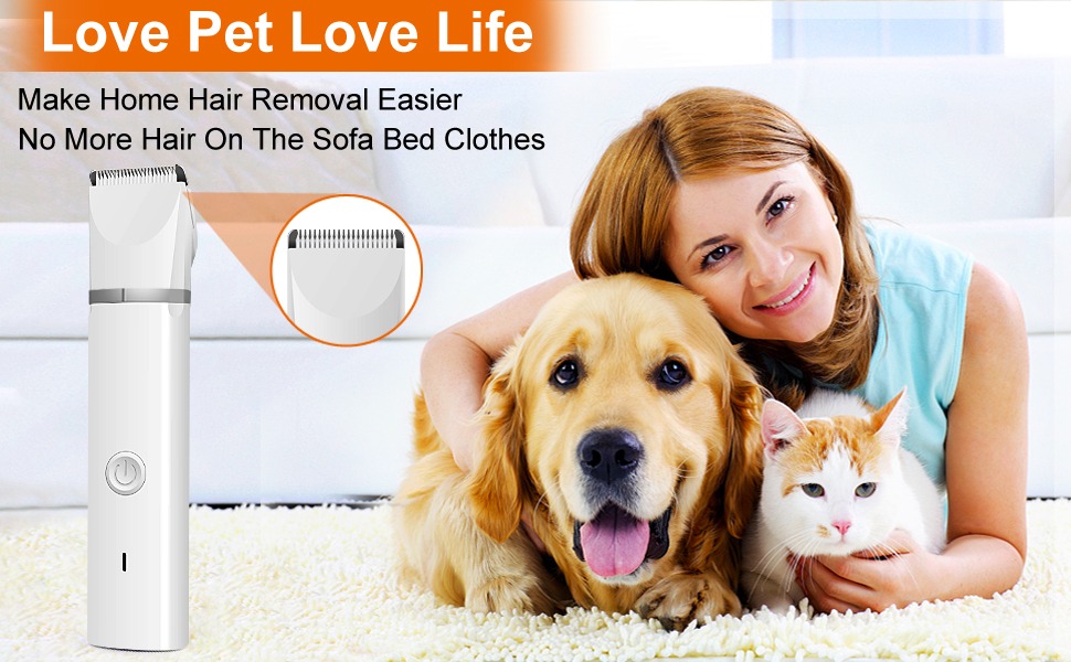 Триммер для собак Paw Trim Pro: тиха, водонепроникна машинка для догляду за лапами, очима, вухами та обличчям (набір)