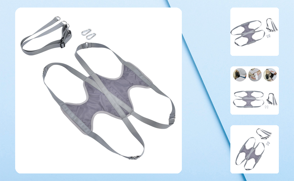 Гамак для грумінгу домашніх тварин, для собак та котів середніх та маленьких порід, сірий. Гамак-тримач для грумінгу, підходить для стрижки нігтів, миття та чищення вух