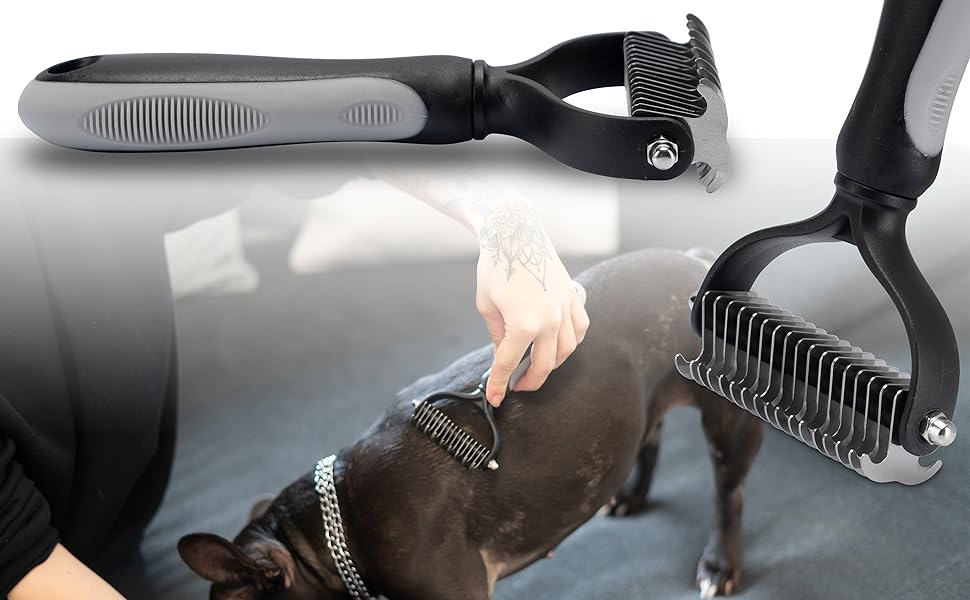 Набір для грумінгу тварин: щітка для собак та котів, XL роликовий збирач ворсу, щипці для видалення кліщів. Підходить для довгої та підшерсткової шерсті. Ефективно видаляє шерсть.