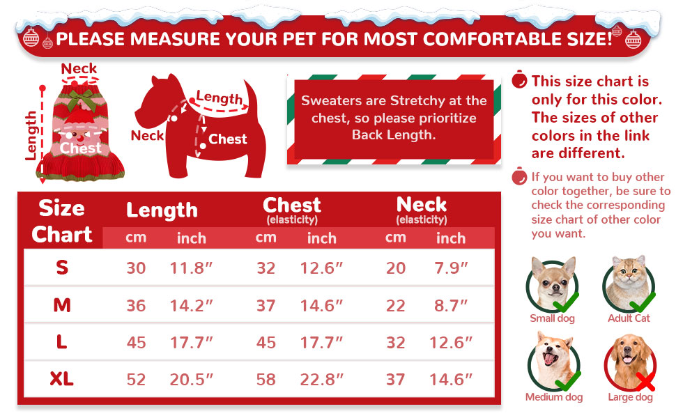 Світер для собак на Новий Рік з отвором для шлейки, в клітинку, з оленем, одяг для собак, пуловер для маленьких, середніх та великих собак, котів, теплий осінньо-зимовий, для цуценят, одяг для собак, жилет (XL, Червоний Санта)