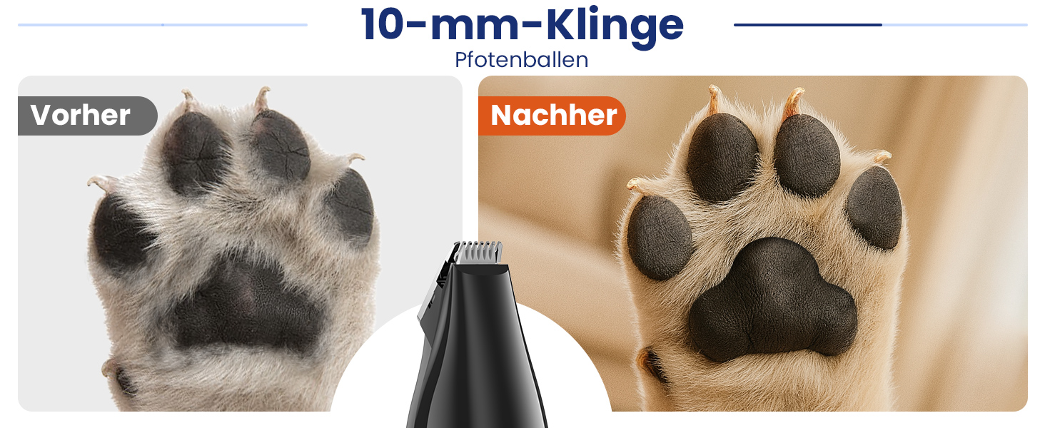 Набір для стрижки собак 4-в-1: машинка, триммер для лап, безпечний точило для кігтів. Тиха та акумуляторна машинка для тіла, обличчя та лап собак та котів