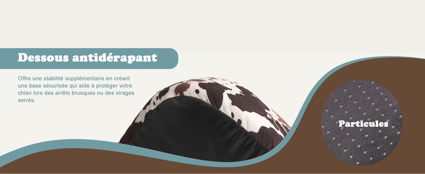 Автокрісло для собак - захист від зіткнень, антиковзаюче, захищає салон авто, знімне та пральне, коричневе